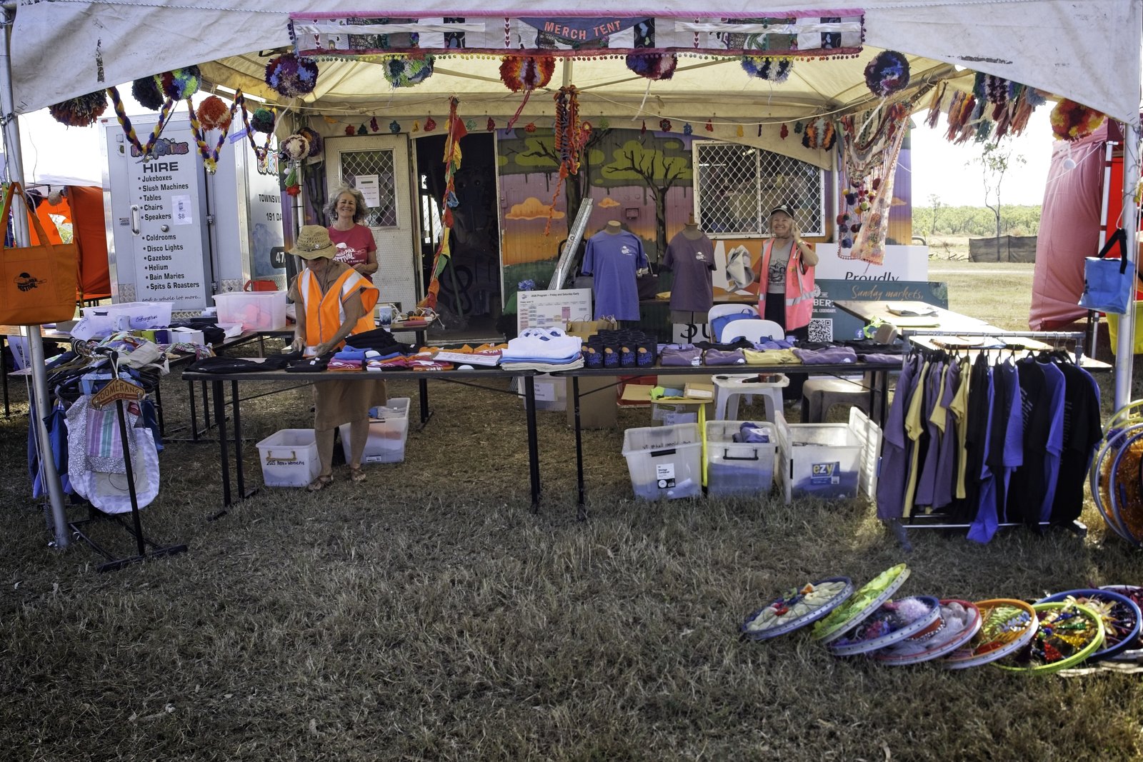Merch tent